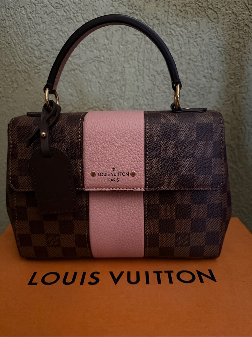 Louis Vuitton Bond Street BB – Damier Ebene with Pink Stripe | New, Never Used 💗